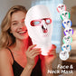 7-Color Wireless LED Facial & Neck Mask – Rechargeable Photon Therapy Beauty Device